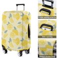 thumbnail image 4 of Travel Luggage Cover Suitcase Protector Fits 18-32 Inch Luggage Wheel Covers Patterned Travel Related Items Flower Luggage Protector Elastic Luggage Anti-scratch Suitcase Cover M, 4 of 5