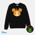 thumbnail image 2 of Disney Mickey Mouse Mens Sweatshirts Glow in the Dark Halloween Graphic Pumpkin Family Matching Outfits, 2 of 5