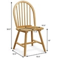 thumbnail image 2 of Costway 4 PCS Vintage Windsor Dining Side Chair Wood Spindleback Kitchen Natural, 2 of 10