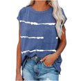 thumbnail image 1 of Fridja T-Shirt à Manches Courtes à Imprimé O-Cou Décontracté Womens, 1 of 5