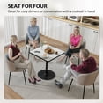 thumbnail image 4 of HOMCOM Dining Table for 4, Modern Kitchen Table with Marble Effect Tabletop, 4 of 10