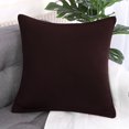 thumbnail image 2 of Unique Bargains 18'x18' Decorative Throw Pillow Cover Stretch Spandex Sofa Cushion Cover, Coffee Color, 2 of 8