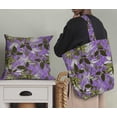 thumbnail image 5 of Soimoi Purple Poly Georgette Fabric Artistic Leaves Decor Fabric Printed Yard 52 Inch Wide, 5 of 5