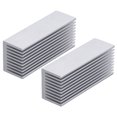 thumbnail image 4 of 2Pcs Cooling Fins Aluminum Heat Radiator Heatsink Kit for Electronic Chip CPU 100x40x30mmWithout Adhesive, 4 of 14