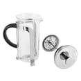thumbnail image 2 of Easy To  Safer To Use Filter Coffee Pot, Easy To Press Coffee Pot, Travel Gifts For Home Office Silver 350ml, 2 of 8