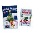 thumbnail image 2 of Kit d'art pour bureau à genoux Holiday Time Blue Christmas Friends, 2 of 5
