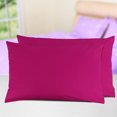 thumbnail image 2 of Zippered Cases Pillowcases Covers Egyptian Cotton 2-Pack (20 x 36 Inch, Fuchsia), 2 of 5