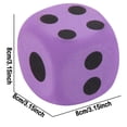 thumbnail image 3 of SUTENGDA 6PCS Large Foam Dice Color Foam Dice 3.15 Inches Big Dice for Building Educational Math Teaching Pastime Party 6 Foam Dice Anxiety Dice for Stress, 3 of 7