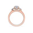 thumbnail image 2 of 0.75 T.C.W Oval Shape Natural Diamond Latest Design Solitaire Wedding Ring for Ladies Solid 14K Rose Gold Size 8, 2 of 8