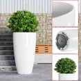 thumbnail image 4 of QCQHDU 21 inch Tall Planters for Outdoor Plants Set of 2,Outdoor Planters for Front Porch,Large Pots for Plants Outdoor Indoor,White Planters Flower Pots, 4 of 5