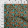 thumbnail image 1 of oneOone Polyester Lycra Fabric Leaves & Floral Block Print Fabric BTY 56 Inch Wide, 1 of 4