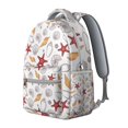 thumbnail image 3 of Nautical Vintage Ocean Backpack Waterproof Scratch-Resistant School Bag with Starfish, Seashells, and Anchor Print, Breathable Foam Padding, Adjustable Straps for Student and Students, 3 of 5
