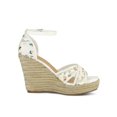 thumbnail image 3 of BLISSFUL STEP Sandales Compensées Espadrilles à Talon Compensé pour Femmes Vert 6, 3 of 7