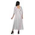 thumbnail image 4 of Moomaya Haut Indien Imprimé Robe Kurti Longue Tunique à Manches 3/4 Robes pour Femmes, 4 of 5