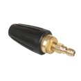 thumbnail image 1 of Universal Pressure Washer Turbo Nozzle For High Pressure Outlet Fitting Rotary 3.0 Orifice 1/4 Inch Quick-Connect Plug Spray Flat Fan Nozzle For Spinning Discharge Water 3000 Psi,Black, 1 of 5