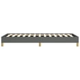 thumbnail image 4 of vidaXL Cadre de Lit Gris Foncé 100x203 cm Grand Lit Simple TG Tissu, 4 of 6
