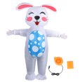 thumbnail image 2 of Inflatable Easter Bunny, 210T Polyester Lightweight Blow Up Bunny Costume Waterproof Comfortable With Blower For Cosplay Party For Adults, 2 of 8