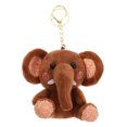 thumbnail image 1 of Miangastore Plush Elephant Doll Key Holder Pendents Doll Keyring Hanging Ornament For Bag Car Key (Coffee), 1 of 8
