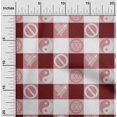 thumbnail image 2 of oneOone Rayon Maroon Fabric Craft Projects Decor Fabric Printed By The Yard 56 Inch Wide, 2 of 5