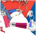 thumbnail image 4 of Shengyu 28 Pieces Keychain Charms Creative Delicate Keyring Pendant Tassels Simple Handbag Decor Tassel Craft Decoration DIY Accessory Rose red, 4 of 7