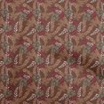thumbnail image 1 of oneOone Polyester Spandex Brown Fabric Tropical Leaf Sewing Craft Projects Fabric Prints By Yard 56 Inch Wide, 1 of 5