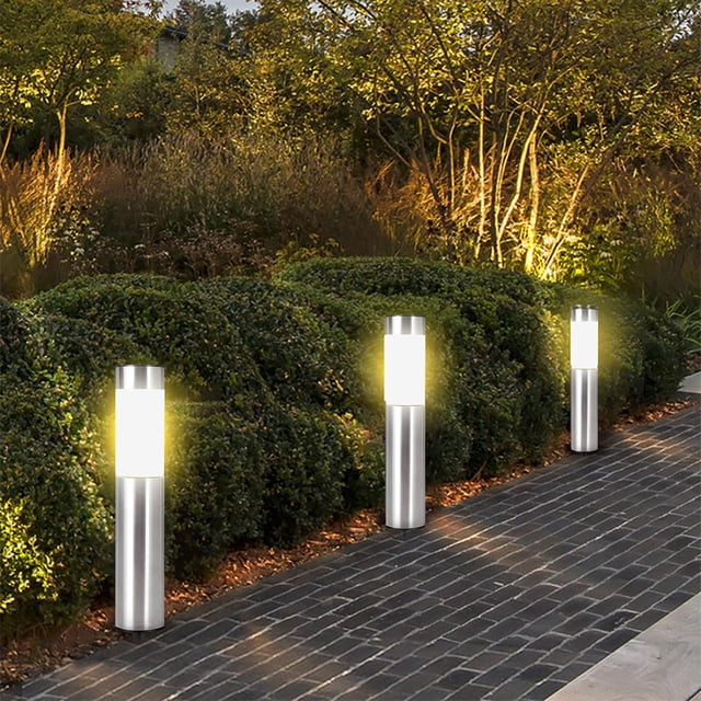 CEHVOM Spring Saving!Solar Lights for Walkway Ground, Solar Led Light Waterproof, Garden Night Lights Solar Powered for Yard Patio Walkway Landscape In-Ground Spike Pathway Cool White