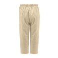thumbnail image 5 of Women High Waisted Wide Leg Pants Drawstring Elastic Trousers Comfy Straight Leg Long Pants With Pockets, 5 of 5