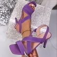thumbnail image 1 of Wensltd Women Pointed Toe Sandals Slingback Solid Color Versatile Outdoor Wear Shallow Mouth, 1 of 9