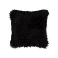 thumbnail image 1 of HomeRoots Decor 328287 18 x 18 in. Curly Single Sheepskin Area Rug, Black, 1 of 2