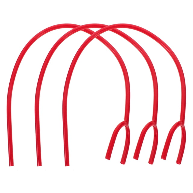 MOVTOTOP 3Pcs Red PVC Stethoscope Extension Tube for Medical Use Professional Examination Nurse Essentials