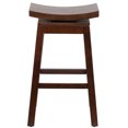 thumbnail image 3 of Flash Furniture 30" Saddle Seat Bar Stool in Light Cherry, 3 of 4