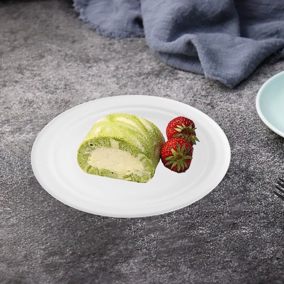 Danhjin Disposable Dishware Disposable Round Cutlery Paper Plates Disposable Pulp Molded Party Plates Kitchen Gadgets