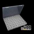 thumbnail image 4 of 5D Jewelry Box Organizer Box Storage Case Diy  Painting Drill Rhinestone Bead 56 Grid Transparent Container, 4 of 9