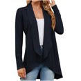 thumbnail image 1 of CEHVOM Cardigan Veste à Manches Longues Ample de Couleur pour Femmes en Liquidation, 1 of 2