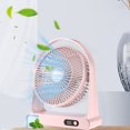 thumbnail image 1 of TopLLC Desktop USB Small Fan Mini Portable Charging Digital Display Night Light Household Desktop Electric Fan Small fan, 1 of 9