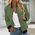 thumbnail image 1 of EQWLJWE Liquidation d'Été! Veste de Baseball Décontractée Mode pour Femmes avec Poches Zippées, 1 of 5