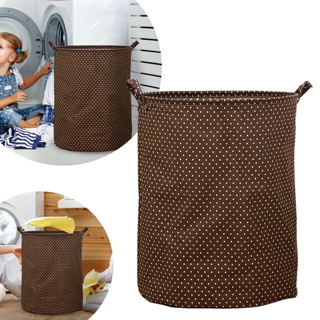 BKER Patterned Linen Laundry Hamper Without Lid Large Open Top Dirty Stylish And Breathable Fabric For Bedroom Or Bathroom Easy And Durable Design