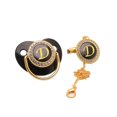 thumbnail image 1 of Baby Pacifier 26 Letter Name Initial Clip Silicone Infant Nipple Bling Newborn Pacifier, 1 of 9