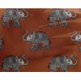 thumbnail image 4 of oneOone Georgette Viscose Fabric Elephant Block Print Fabric BTY 42 Inch Wide, 4 of 4