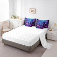 thumbnail image 3 of YST Wild Butterfly Twin Size 7-Piece Bedding Set, Gradient Floral Comforter Set, Chic Pink Flower, 3 of 4
