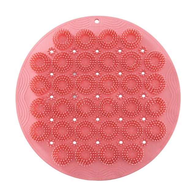 Foot Brush For Shower Shower Brush Back Bath Massage Pad With Suction Buttons Body Brush For Cleaning Back Elbow Towel Racks for Bathroom Farmhouse Bathroom Shelves Beach Towel Clips Bathroom Towel