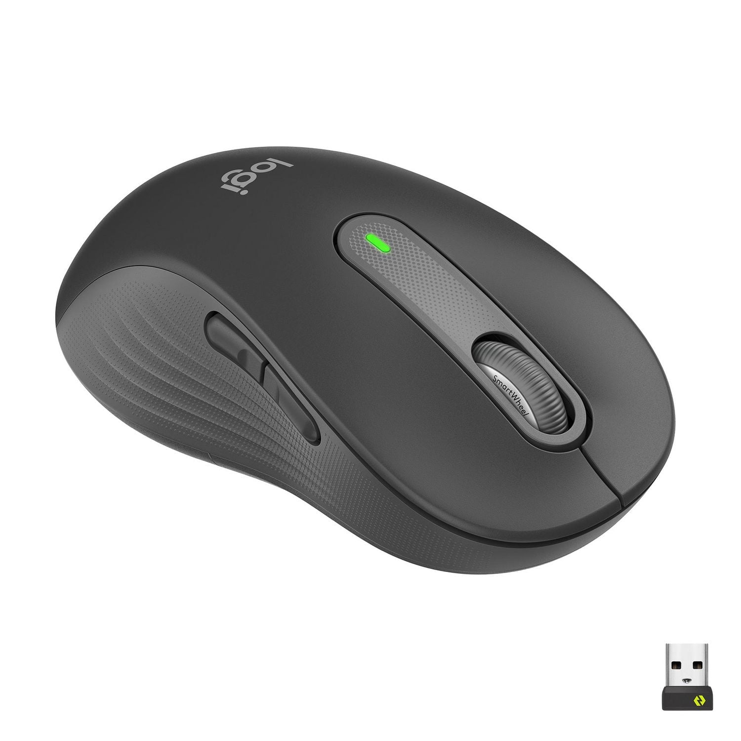Logitech Signature M650 L Left Wireless Mouse - For Large Sized Left Hands, Graphite