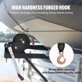 thumbnail image 4 of VEVOR Hand Winch, 3500 lbs Pulling Capacity, Boat Trailer Winch Heavy Duty Rope Crank with 33 ft Polyester Strap and Two-Way Ratchet, Manual Operated Hand Crank Winch for Trailer, Boat or ATV Towing, 4 of 9