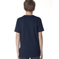 thumbnail image 2 of Next Level Chandail à Col Rond en Coton pour Jeunes, G, Bleu Marine Minuit, 2 of 3