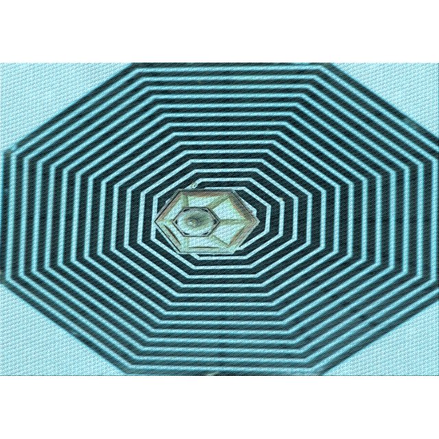 Ahgly Company Machine Washable Indoor Rectangle Transitional Blue Diamond Blue Area Rugs, 2' x 3'
