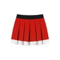 thumbnail image 3 of XUNZOO Jupe Plissée d'Uniforme Scolaire pour Filles Enfants, Jupe Patineuse de Tennis, Jupe Trapèze Décontractée Mini pour Performance de Cheerleading Rouge 10, 3 of 7