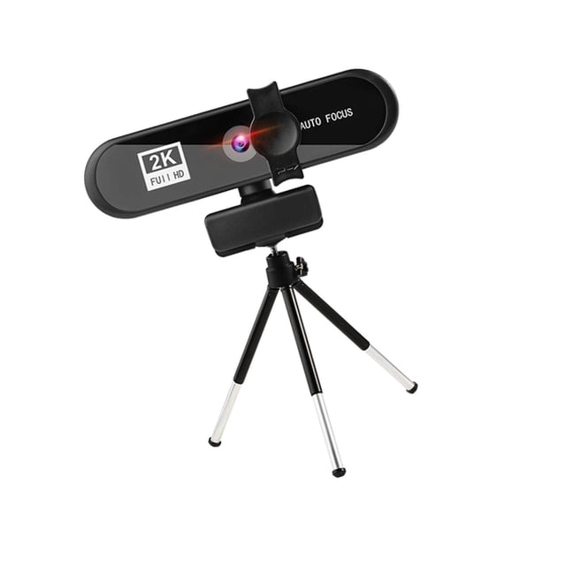 4K Full HD Streaming Webcam Autofocus Video Calling for Live Broadcast 2k Black