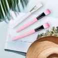 thumbnail image 3 of serony Facial Brush Simple Comfortable Applicator Tool Practical Girl Tools Makeup Accessories with Plastic Handle for Home Salon Using White+Pink, 3 of 7