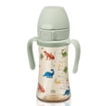 thumbnail image 3 of GROSMIMI Flip Top Spill Proof Sippy Cup PPSU BPA Free 10 oz Stage 2 Straw for Toddlers (Dinosaur), 3 of 5