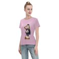 thumbnail image 4 of T-Shirt Basique à Manches Courtes pour Femme une Pièce Robin, 4 of 6